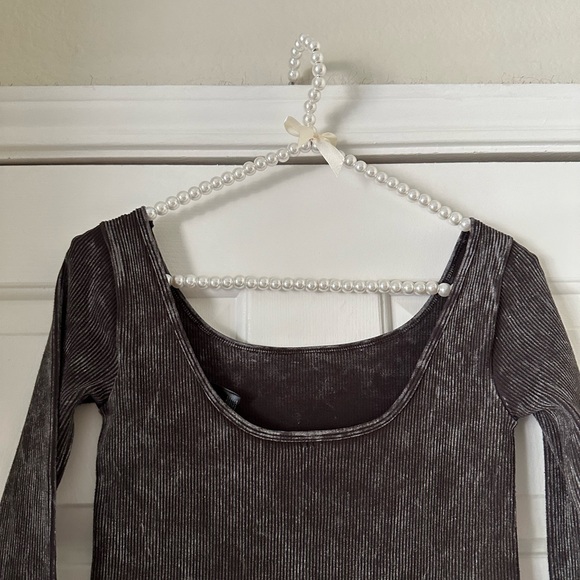 BDG Urban Outfitters Washed Black Seamless Midi Dress - Picture 8 of 11